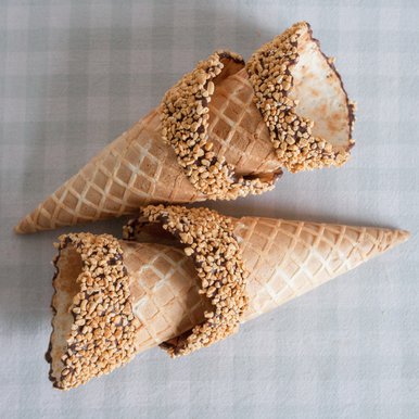Medium Granellata Waffle Cone (73mm x 155mm)